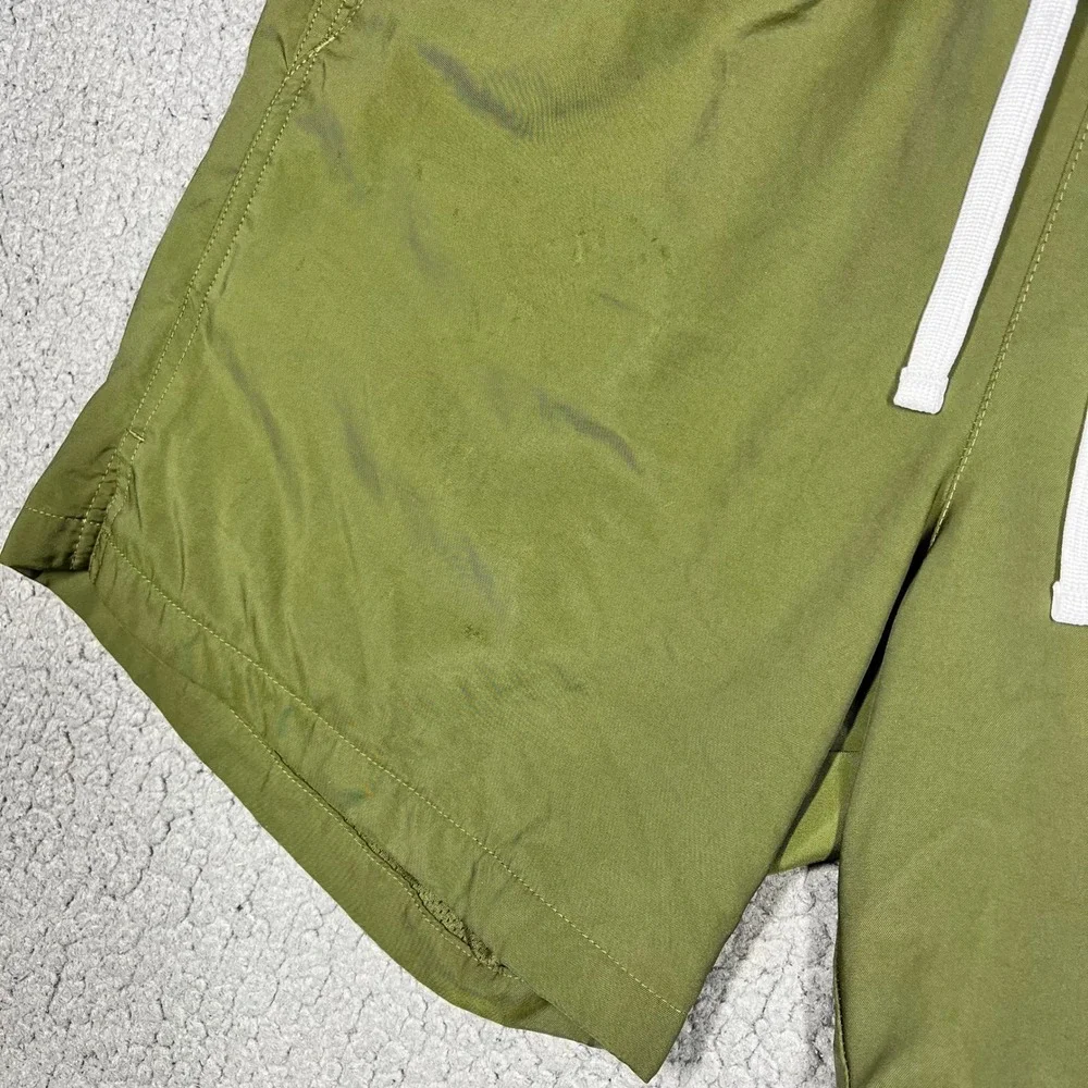 Nike Mens Sportswear Woven Flow Shorts Olive Green AR2382-326 Size Small